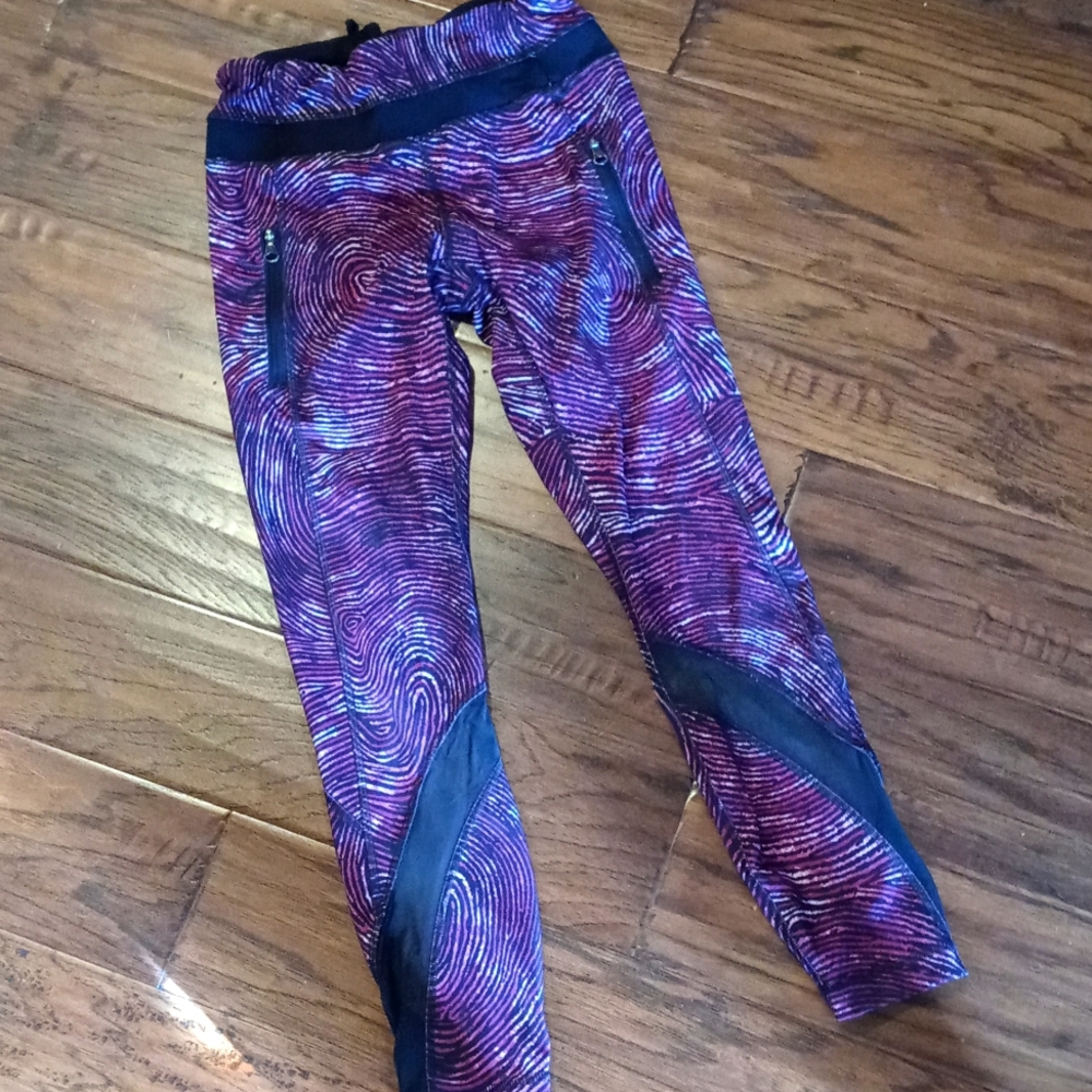 Lululemon Seawheeze Inspire Tight II 7/8 Legging Regal Plum Black 4